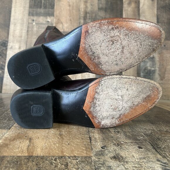 Dan Post 2112 R Black Cherry Western Cowboy Boots Mens 8.5 D - Picture 5 of 12